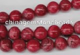 CRC19 15.5 inches 10mm round dyed rhodochrosite gemstone beads