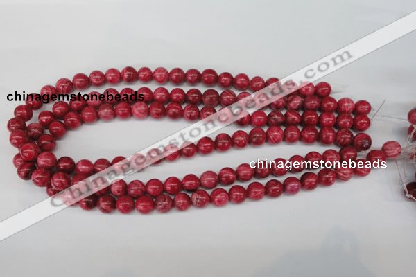 CRC19 15.5 inches 10mm round dyed rhodochrosite gemstone beads