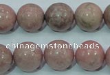 CRC205 16 inches 14mm round rhodochrosite gemstone beads wholesale