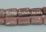 CRC206 16 inches 10*14mm rectangle rhodochrosite gemstone beads