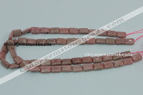 CRC206 16 inches 10*14mm rectangle rhodochrosite gemstone beads