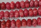 CRC21 15.5 inches 7*11mm rondelle dyed rhodochrosite gemstone beads