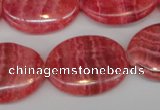 CRC27 15.5 inches 22*30mm oval dyed rhodochrosite gemstone beads