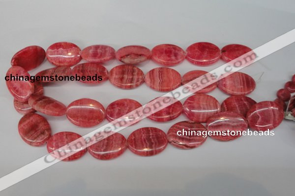 CRC27 15.5 inches 22*30mm oval dyed rhodochrosite gemstone beads