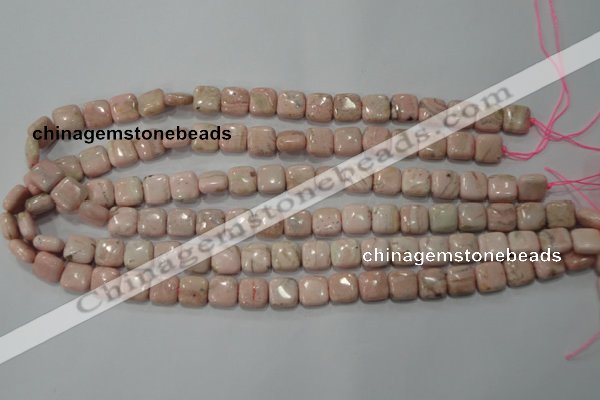 CRC301 15.5 inches 10*10mm square Peru rhodochrosite beads