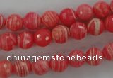 CRC403 15.5 inches 10mm faceted round synthetic rhodochrosite beads