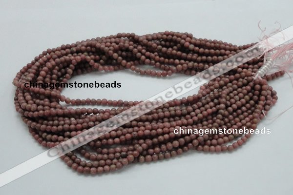 CRC50 15.5 inches 4mm round rhodochrosite gemstone beads wholesale