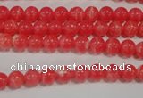 CRC501 15.5 inches 6mm round synthetic rhodochrosite beads