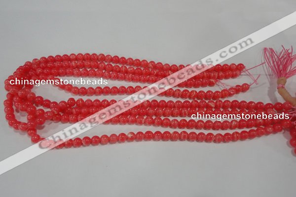 CRC501 15.5 inches 6mm round synthetic rhodochrosite beads