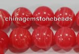 CRC506 15.5 inches 16mm round synthetic rhodochrosite beads