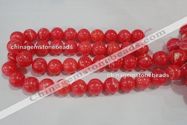 CRC506 15.5 inches 16mm round synthetic rhodochrosite beads