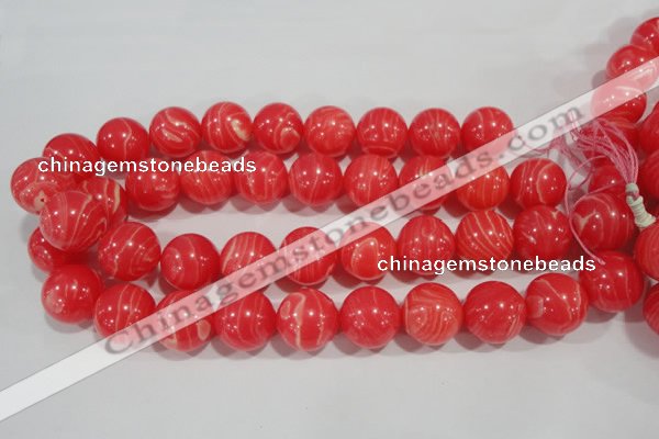 CRC508 15.5 inches 20mm round synthetic rhodochrosite beads