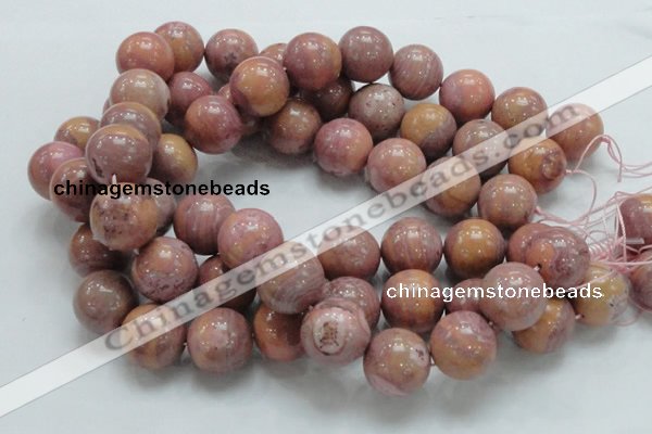 CRC56 15.5 inches 20mm round rhodochrosite gemstone beads wholesale