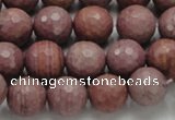 CRC60 15.5 inches 12mm faceted round rhodochrosite gemstone beads