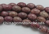 CRC65 15.5 inches 8*12mm rice rhodochrosite gemstone beads