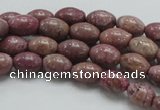 CRC65 15.5 inches 8*12mm rice rhodochrosite gemstone beads