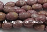 CRC66 15.5 inches 10*14mm rice rhodochrosite gemstone beads