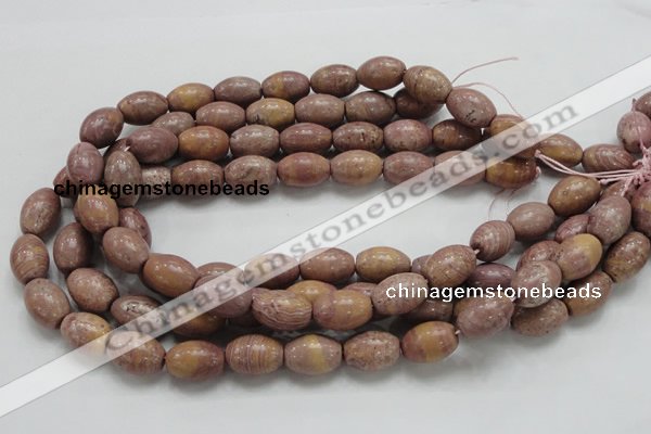 CRC67 15.5 inches 13*18mm rice rhodochrosite gemstone beads