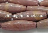 CRC70 15.5 inches 12*40mm rice rhodochrosite gemstone beads