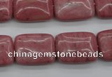 CRC701 15.5 inches 15*20mm rectangle rhodochrosite beads wholesale