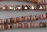 CRC750 15.5 inches 2.5*4mm rondelle rhodochrosite beads wholesale