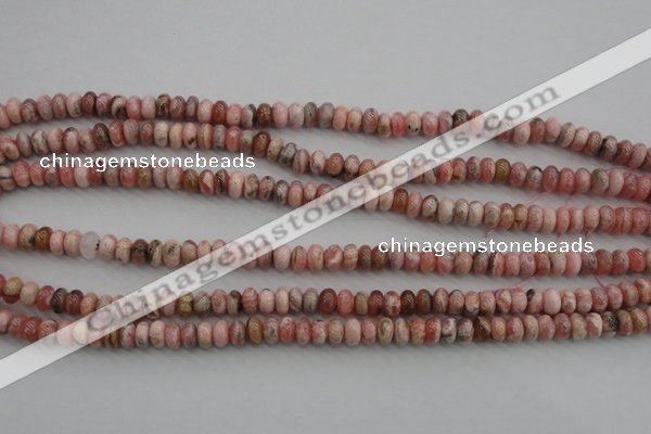 CRC752 15.5 inches 4*6mm rondelle rhodochrosite beads wholesale