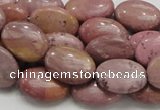 CRC77 15.5 inches 12*18mm oval rhodochrosite gemstone beads