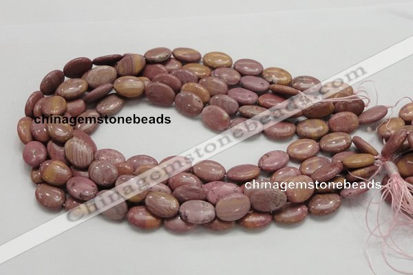 CRC77 15.5 inches 12*18mm oval rhodochrosite gemstone beads