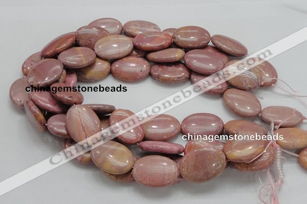 CRC78 15.5 inches 22*30mm oval rhodochrosite gemstone beads