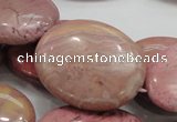 CRC79 15.5 inches 30*40mm oval rhodochrosite gemstone beads