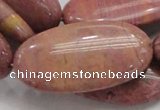 CRC80 15.5 inches 25*50mm oval rhodochrosite gemstone beads