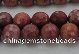 CRC804 15.5 inches 12mm faceted round Brazilian rhodochrosite beads