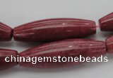 CRC811 15.5 inches 12*40mm rice Brazilian rhodochrosite beads