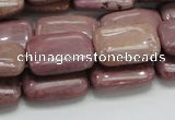 CRC82 15.5 inches 13*18mm rectangle rhodochrosite gemstone beads