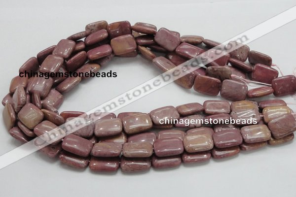 CRC82 15.5 inches 13*18mm rectangle rhodochrosite gemstone beads