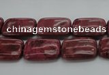 CRC823 15.5 inches 13*18mm rectangle Brazilian rhodochrosite beads