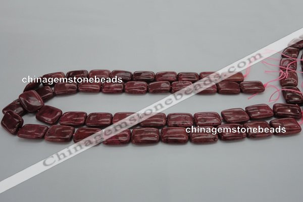 CRC823 15.5 inches 13*18mm rectangle Brazilian rhodochrosite beads