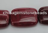 CRC826 15.5 inches 22*30mm rectangle Brazilian rhodochrosite beads