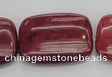 CRC827 15.5 inches 30*40mm rectangle Brazilian rhodochrosite beads