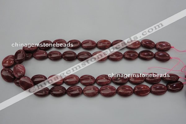 CRC831 15.5 inches 10*14mm oval Brazilian rhodochrosite beads