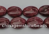 CRC834 15.5 inches 15*20mm oval Brazilian rhodochrosite beads