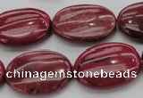 CRC835 15.5 inches 18*25mm oval Brazilian rhodochrosite beads