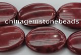 CRC836 15.5 inches 22*30mm oval Brazilian rhodochrosite beads