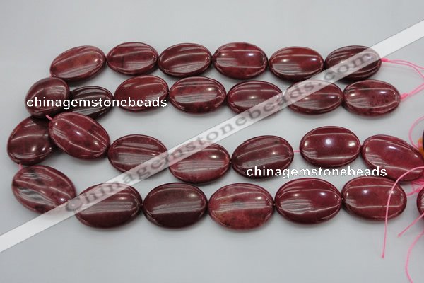 CRC837 15.5 inches 30*40mm oval Brazilian rhodochrosite beads