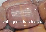 CRC84 15.5 inches 30*40mm rectangle rhodochrosite gemstone beads