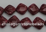 CRC840 15.5 inches 12*12mm diamond Brazilian rhodochrosite beads