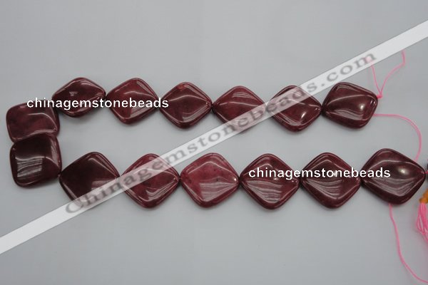 CRC842 15.5 inches 25*25mm diamond Brazilian rhodochrosite beads