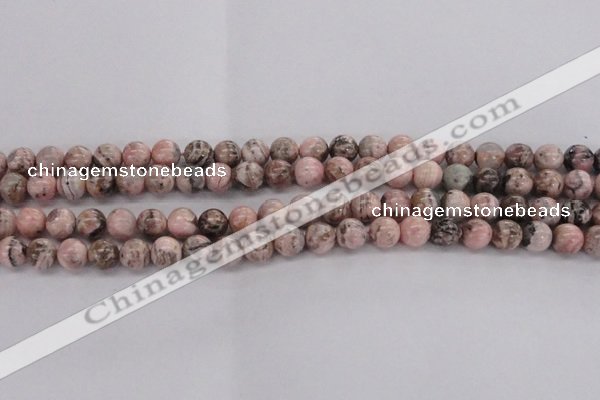 CRC903 15.5 inches 8mm round natural rhodochrosite beads