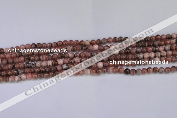 CRC912 15.5 inches 5mm round natural rhodochrosite beads