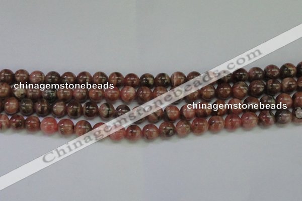 CRC915 15.5 inches 8mm round natural rhodochrosite beads